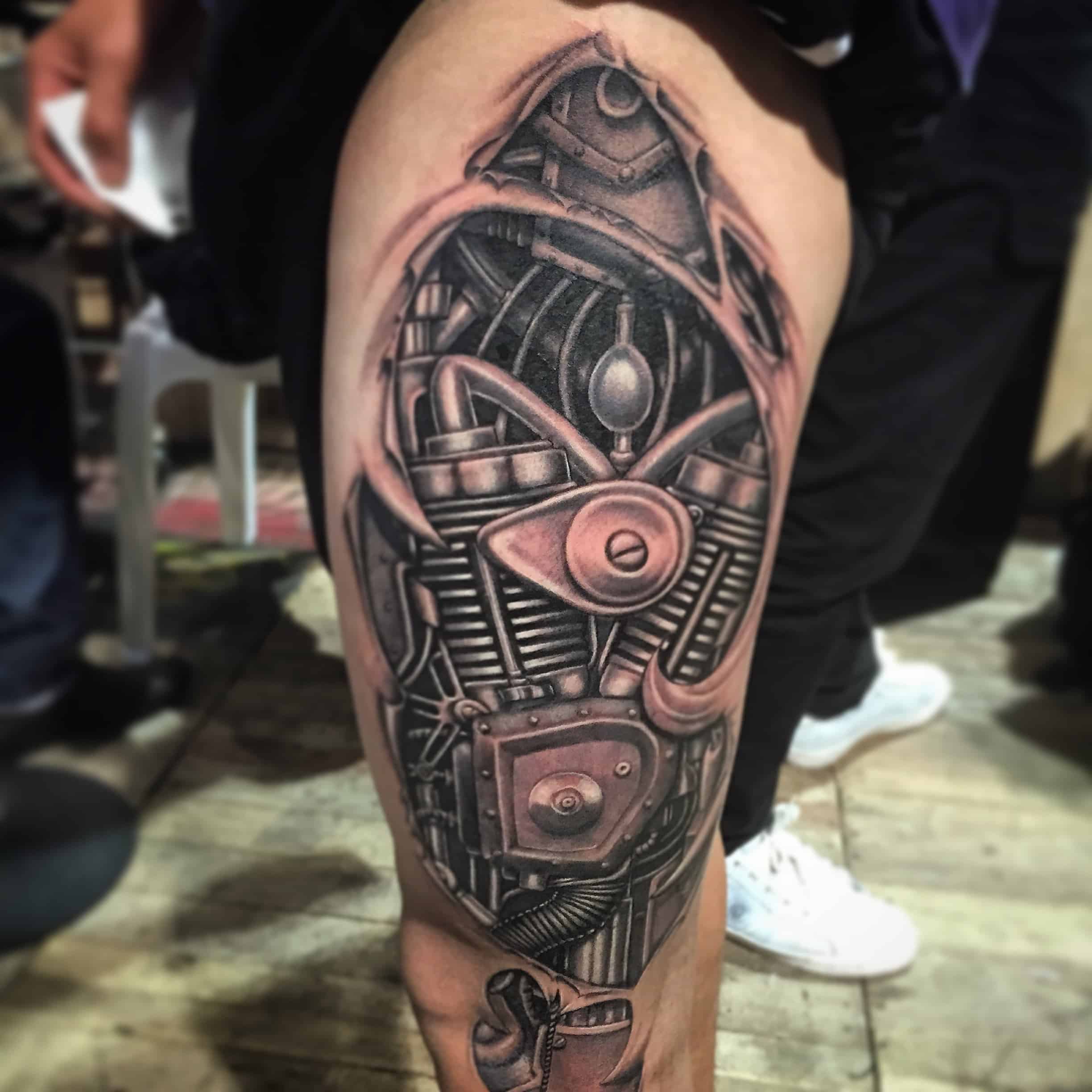 45 Best Biomechanical Tattoos Designs [ 2017 Collection ]