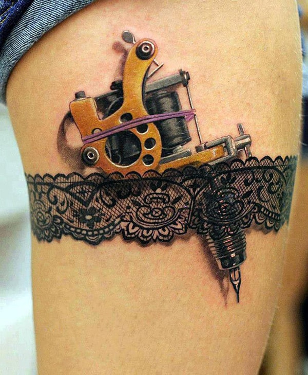 Gun-thigh-tattoo