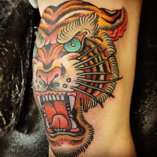 tiger Traditional Tattoo