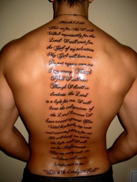 30 Cool And Inspirational Bible Verse Tattoos 2023
