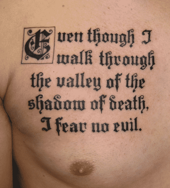 bible verse tattoo