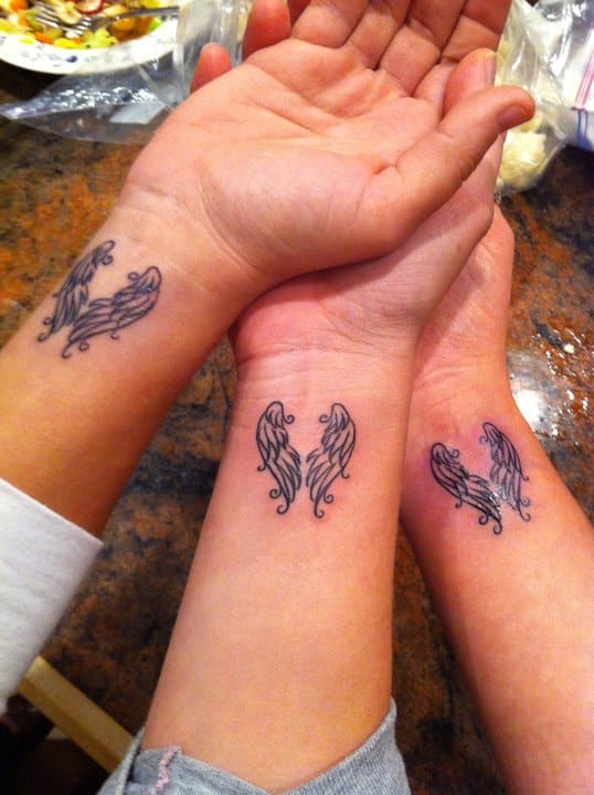 matching sister tattoos