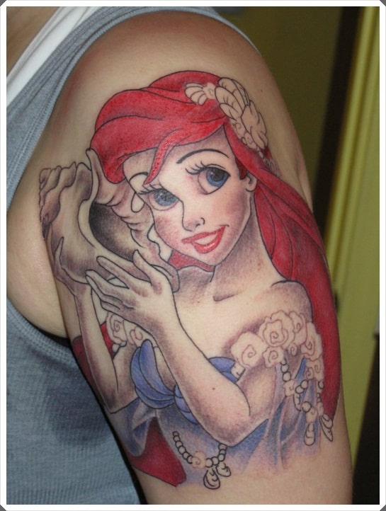little-mermaid-tattoo-ideas