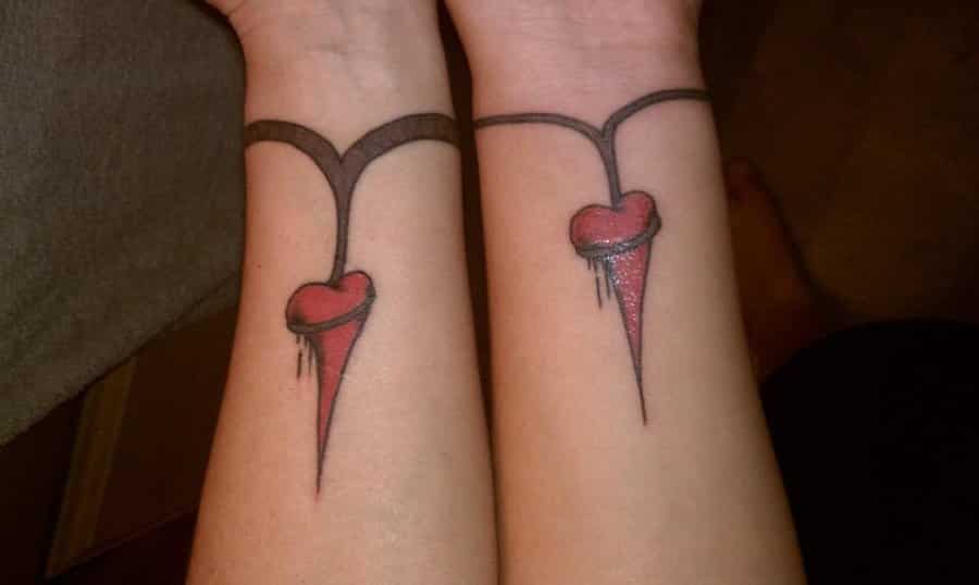 Heart-Matching-tattoo