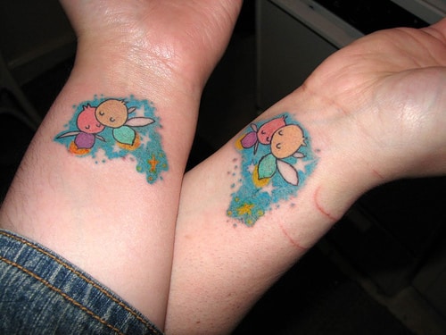 Matching-Tattoo-Ideas-on-Wrist