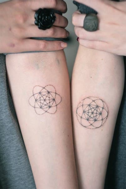 Matching-Tattoos-Metatrons-Cube