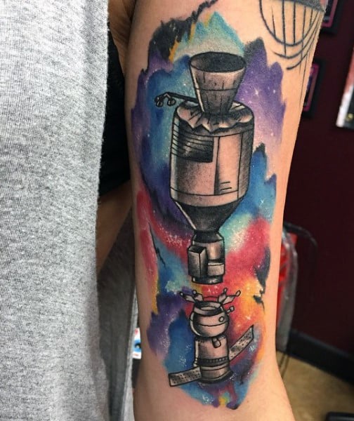 color-arm-tatoo-with-stars-for-men