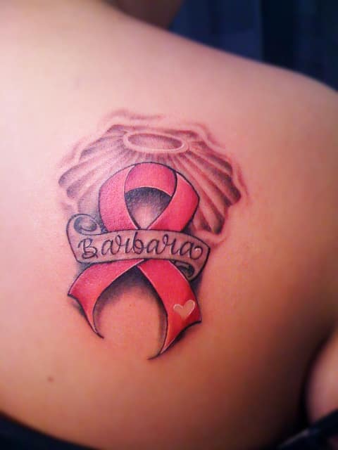 Breast-Cancer-Ribbon-Tattoo-with-Name