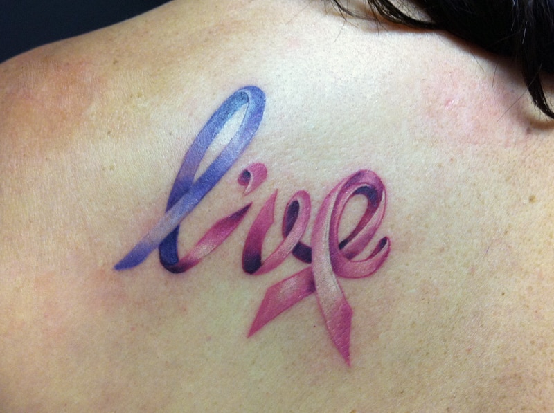 live-ribbon-cancer-tattoo-on-back