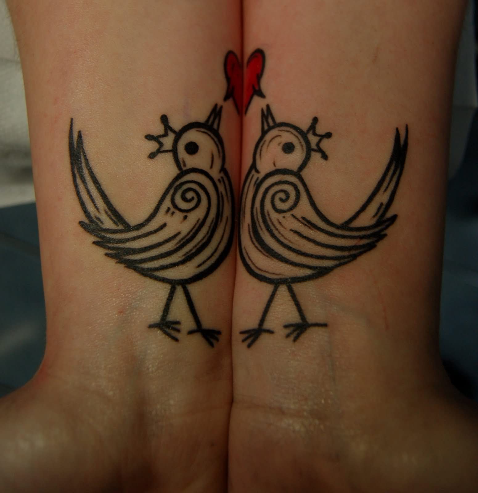 Bourke-Birds-Couple-Tattoo-On-Wrist