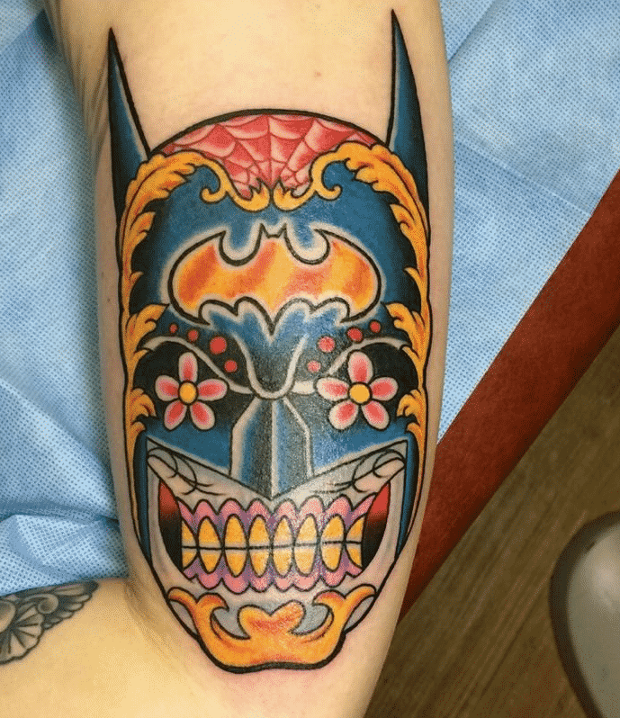 batman-sugar-skull-tattoo