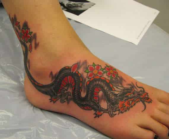 dragon-tattoos-on-foot-for-women