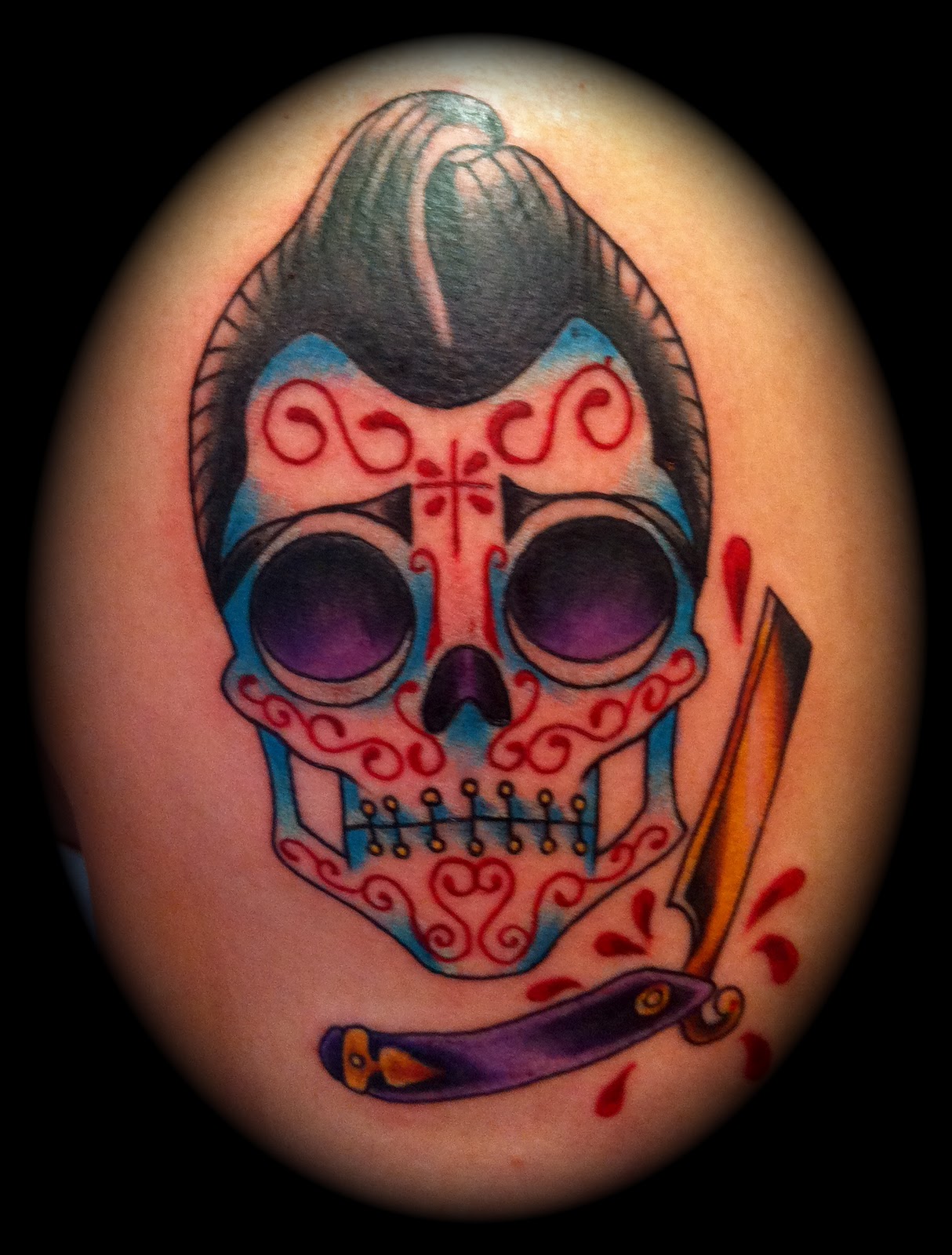 50 Colorful Mexican Sugar Skull Tattoo Designs [ 2023 Collection ]