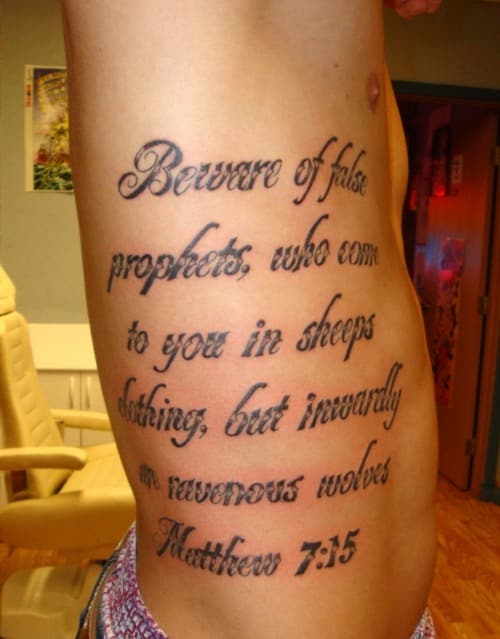 Christians Quotes Tattoo Art