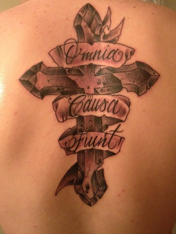 Christians cross tattoo