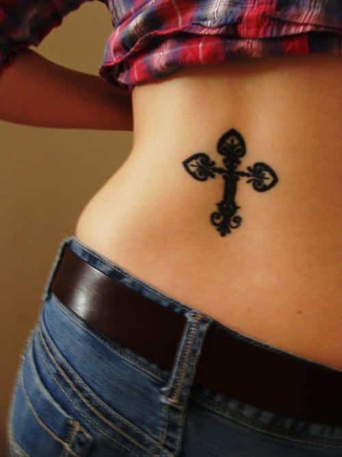 Pretty-cross-tattoos-with-sweet-christian-Tattoos-style
