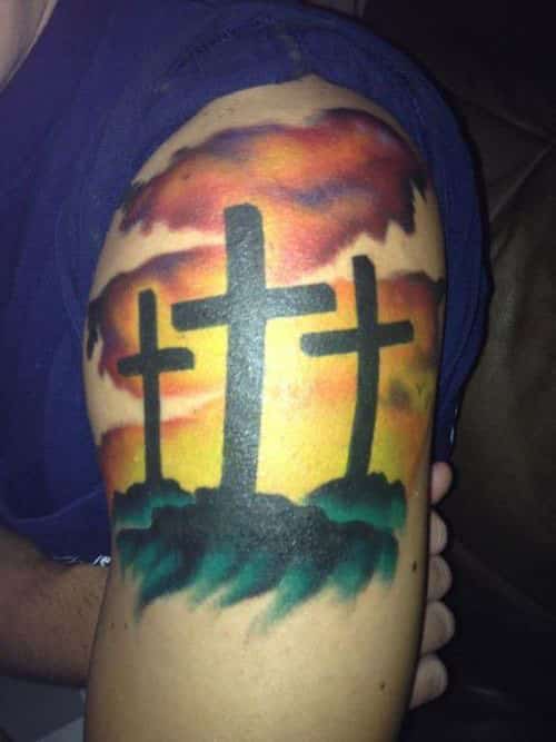 religious cross tattoos ideas