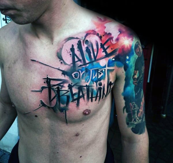 abstract-watercolor-badass-shoulder-tattoos-for-guys
