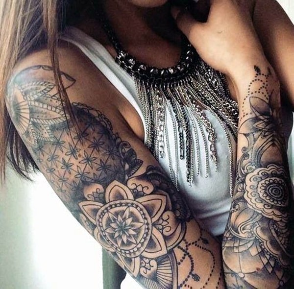 mandalas tattoo designs on arms