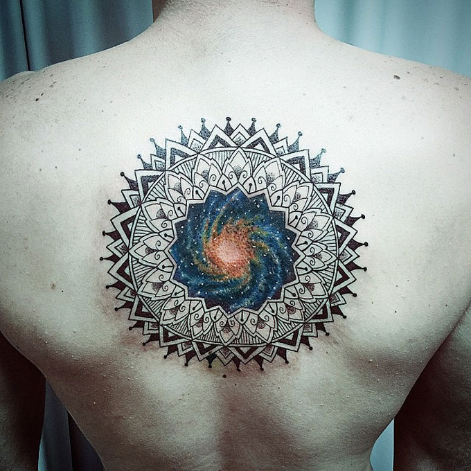 universe-mandala-tattoo-on-upper-back