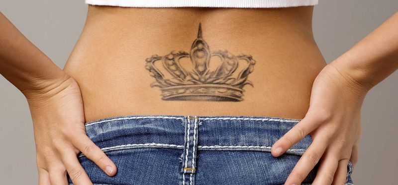Best Crown Tattoo Designs on back