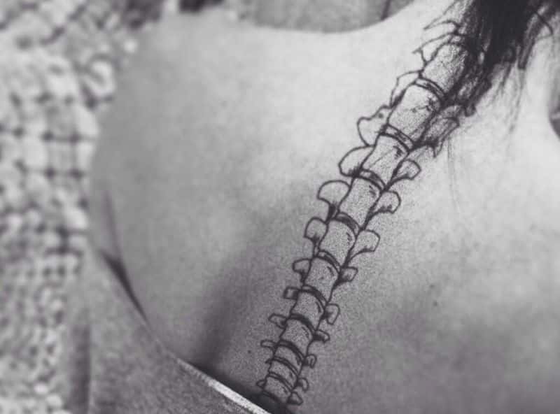 Kendall Jenner Spine Tattoo