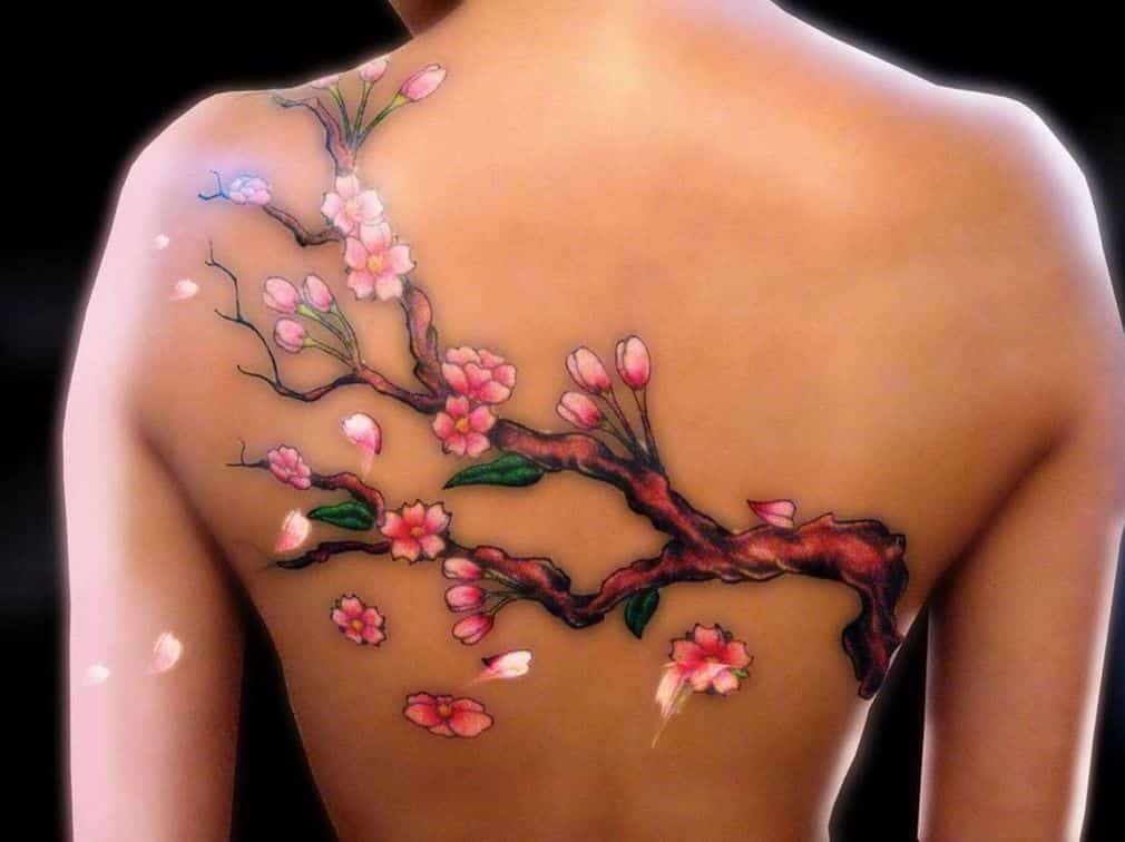Cherry Blossoms Tattoo Ideas For Women