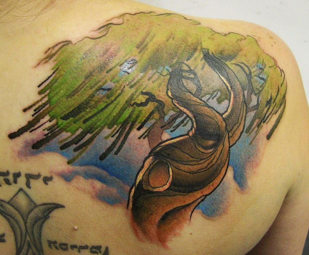 Willow Tree Tattoo Art Design