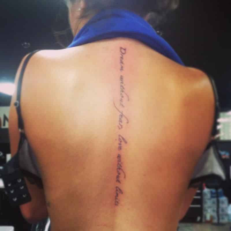 woman Spine Tattoos