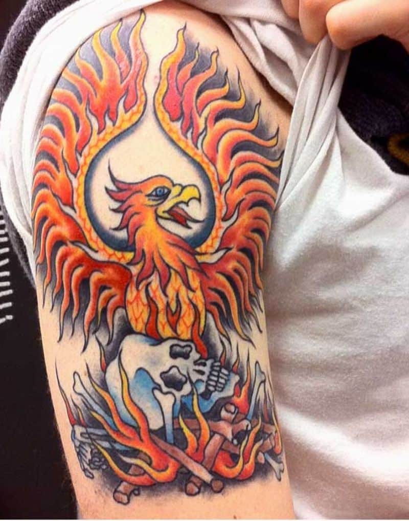 Phoenix Tattoo Designs On Arm