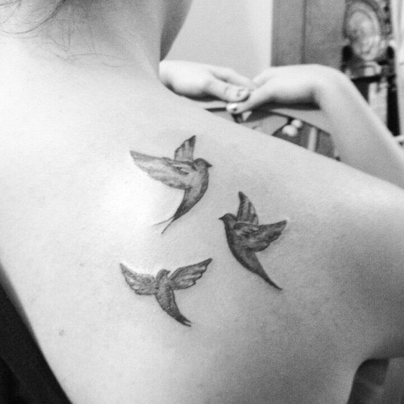 Three Dove Tattoo Designs
