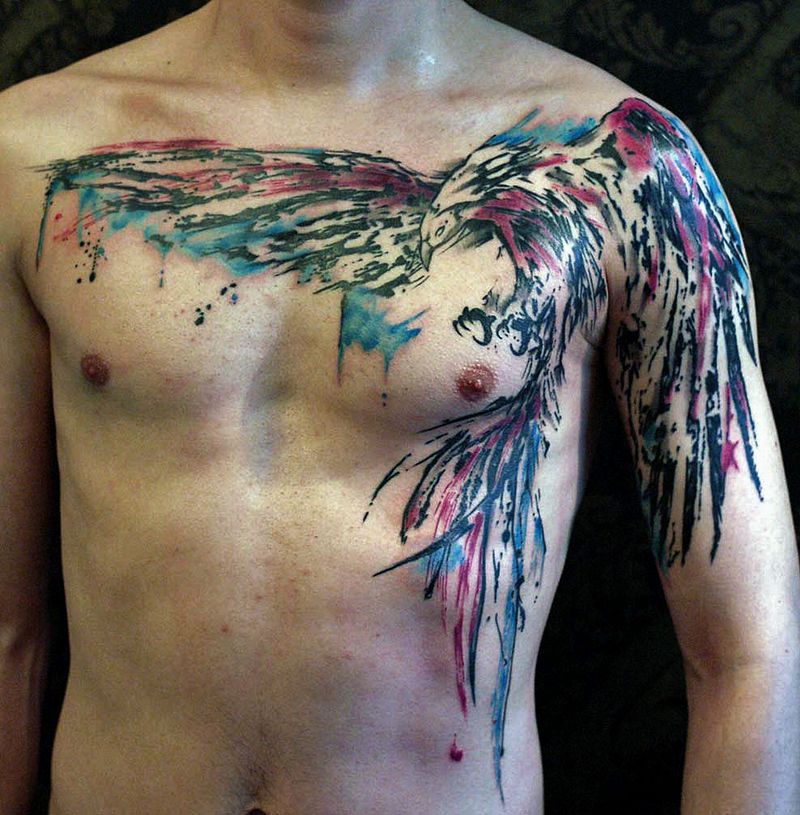 Watercolor Tattoo Full Body