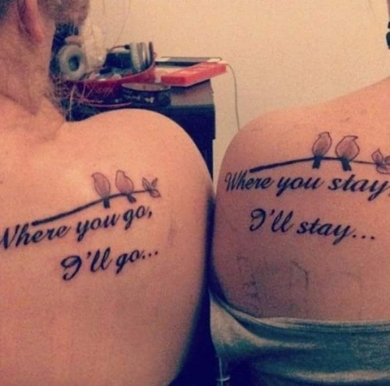 Meaningful Best Friend Tattoos