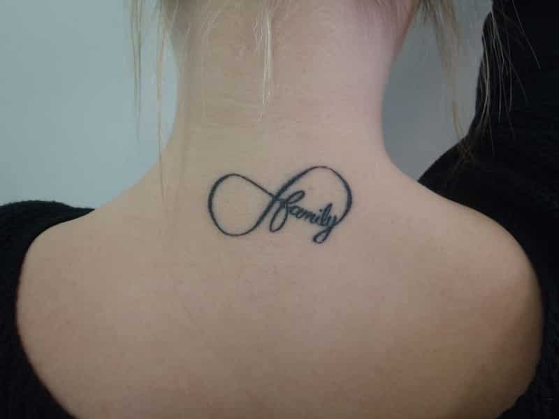 infinity tattoo with names