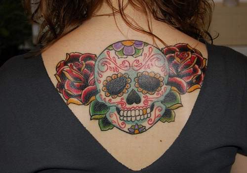 Beautiful Skull Tattoo Idea